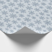 Snowflakes patroon cadeaupapier (Hoek)