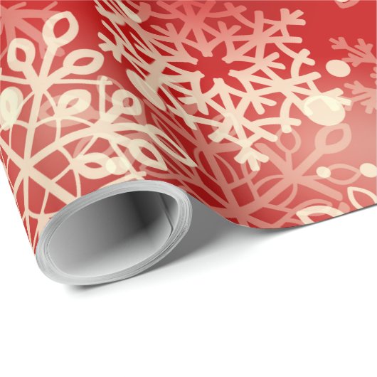 Snowflakes patroon cadeaupapier (Rol Hoek)