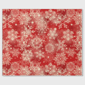 Snowflakes patroon cadeaupapier (Vlak)