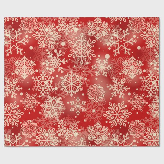 Snowflakes patroon cadeaupapier (Vlak)