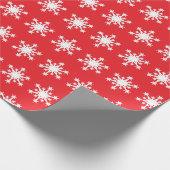 Snowflakes Patroon Cadeaupapier (Hoek)