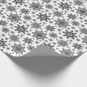 Snowflakes patroon cadeaupapier (Hoek)