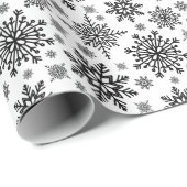 Snowflakes patroon cadeaupapier (Rol Hoek)