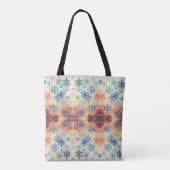  Snowflakes Patroon - Canvas tas (Achterkant)