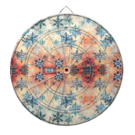  Snowflakes Patroon - Dart Board Dartbord