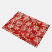 Snowflakes patroon deurmat (Schuin)