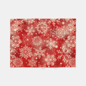 Snowflakes patroon fleece deken (Voorkant (Horizontaal))