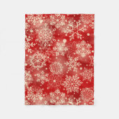 Snowflakes patroon fleece deken (Voorkant)