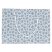 Snowflakes patroon groot cadeauzakje (Achterkant)