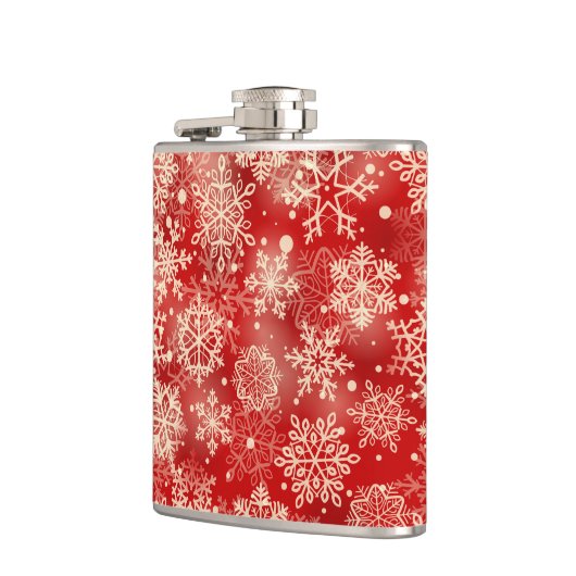 Snowflakes patroon heupfles (Links)