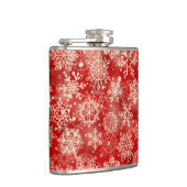 Snowflakes patroon heupfles (Rechts)