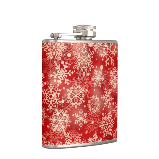 Snowflakes patroon heupfles (Rechts)