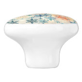 Snowflakes Patroon - Keramische knop (Zijkant)