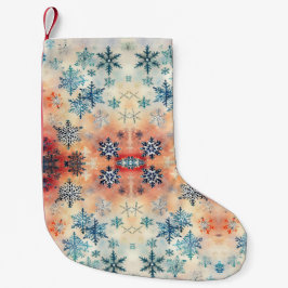  Snowflakes Patroon - kerststop Kleine Kerstsok