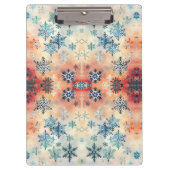 Snowflakes Patroon - Klembord (Voorkant)