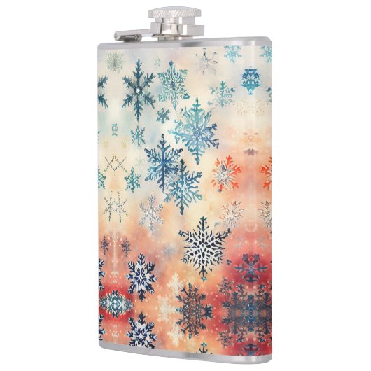 Snowflakes Patroon - Kolf Heupfles (Links)