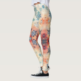  Snowflakes Patroon - Leggings