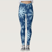 Snowflakes patroon leggings (Voorkant)