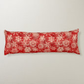 Snowflakes patroon lichaamskussen (Achterkant)