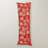 Snowflakes patroon lichaamskussen (Voorkant Verticaal)