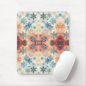 Snowflakes Patroon - Mousepad Muismat (Met muis)
