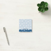 Snowflakes Patroon op blauw Post-it® Notes (Kantoor)