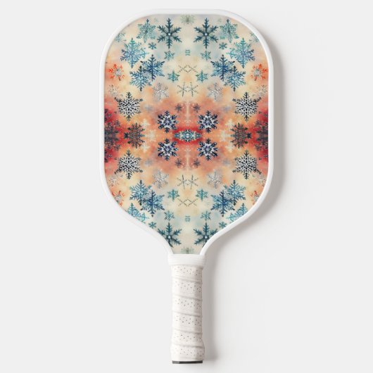 Snowflakes Patroon - Pickleball Paddle (Voorkant)