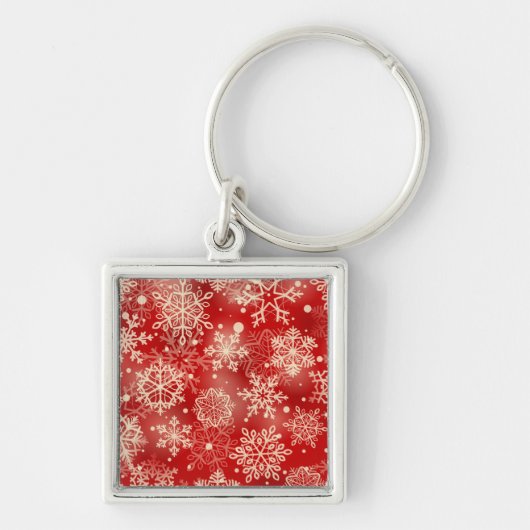 Snowflakes patroon sleutelhanger (Voorkant)