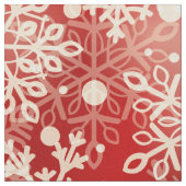 Snowflakes patroon stof (Close Up)