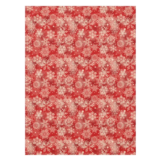 Snowflakes patroon tafelkleed (Voorkant)