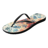  Snowflakes Patroon - Teenslippers (Schuin)