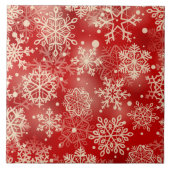 Snowflakes patroon tegeltje (Voorkant)