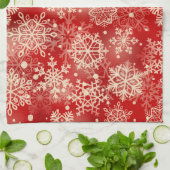 Snowflakes patroon theedoek (Gevouwen)