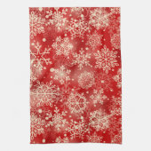 Snowflakes patroon theedoek (Verticaal)