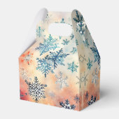  Snowflakes Patroon - Vierbox Bedankdoosjes (Achterkant)