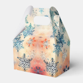  Snowflakes Patroon - Vierbox Bedankdoosjes