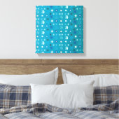 Snowflakes patroon VII Canvas Afdruk (Insitu (Slaapkamer))