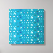 Snowflakes patroon VII Canvas Afdruk (Voorkant)