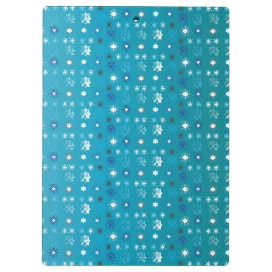 Snowflakes patroon VII Klembord (Achterkant)