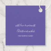  Snowflakes Patroon Violet ID846 Bedankjes Labels (Achterkant)