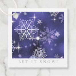  Snowflakes Patroon Violet ID846 Bedankjes Labels