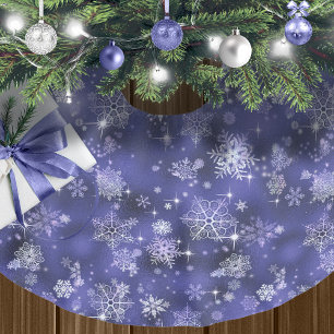 Snowflakes Patroon Violet ID846 Kerstboom Rok