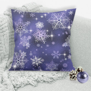  Snowflakes Patroon Violet ID846 Kussen