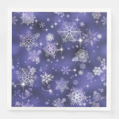  Snowflakes Patroon Violet ID846 Servet (Voorkant)