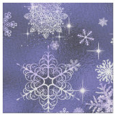 Snowflakes Patroon Violet ID846 Stof (Close Up)