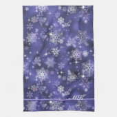  Snowflakes Patroon Violet ID846 Theedoek (Verticaal)