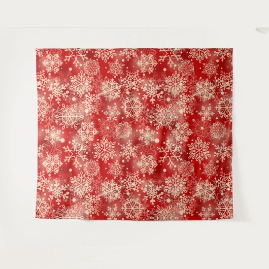 Snowflakes patroon wandkleed (Voorkant (horizontaal))