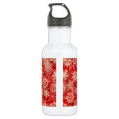 Snowflakes patroon waterfles  (Achterkant)