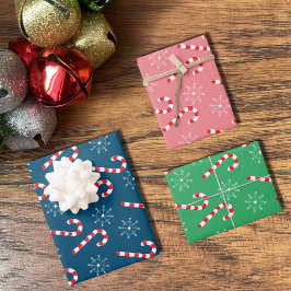 Snowflakes Patroonkerstmis Inpakpapier Vel