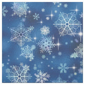 Snowflakes Pattern Blue ID846 Canvas tas Stof (Swatch)